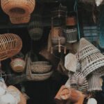 Bamboo Products - Various Bamboo Products Displayed in a Store