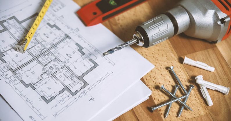 Wood And Metal - Floor Plan on Table