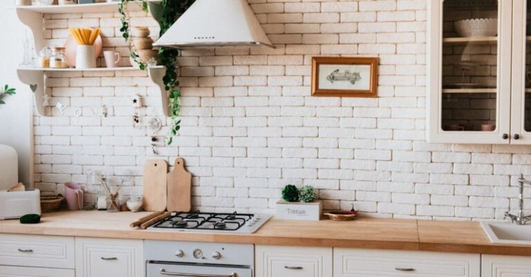 Kitchen Accessories - Chopping Boards Near Oven Under Hood